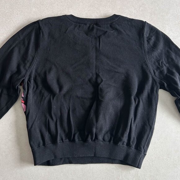 H&M Black Rose Sweater ASO Louisa Clark in Me Before You - Picture 3 of 9